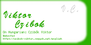 viktor czibok business card