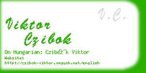 viktor czibok business card